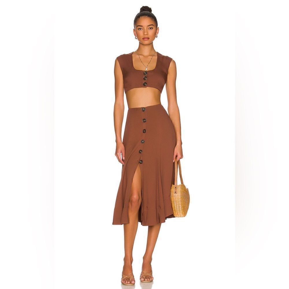 ANNA NATA NEW WITH TAGS Courtney Skirt in Sepia Brown size Medium